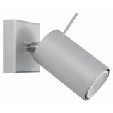 WALL LAMP RING 1 GREY GU10 1X40W IP20