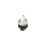 Short handle selector, 2 positions white with marking