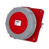 Socket 125A/400V 5-pole IP67 built-in angled