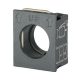 Flange for contact block