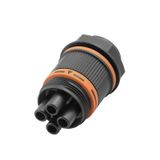 Round plug (field customisable), M20, none, Round plug-in connector, S