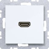 HDMI socket, A.x/C.x, light white glossy