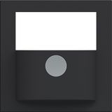 Cover with button for motion detector, A.x/C.x night black matte