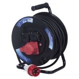 Rubber Extension Cord Reel – 3 sockets, 25m, 1,5mm2