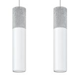 HANGING LAMP BORGIO 2 WHITE GU10 2X40W IP20