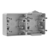 DOUBLE HORIZONTAL BASE WHITE