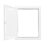 Plastic frame for BK085, 2-rows, IP40, white door