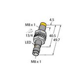 Inductive Sensor With Increased Switching Distance   NI5-M08E-VN6X-V1141