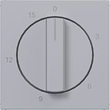 Central plate for mechanical time switch 0-15 min., A.x/C.x, titanium