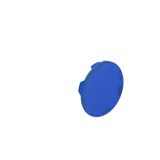 Flush lens for illuminated spring-return actuators, blue