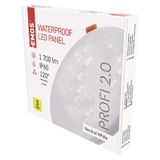 LED panel VIXXO 185 mm, round, built-in, white, 19W neutral white