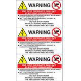 Adhesive label - Dimensions: 210 x 125 mm
