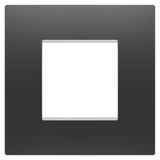 EGO INTERNATIONAL PLATE - IN TECHNOPOLYMER - 2 MODULES - SATIN BLACK - CHORUSMART