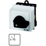 T0-2-15130/IVS Step switches, T0, 20 A, service distribution board mounting, 2 contact unit(s), Contacts: 4, 45 °, maintained, With 0 (Off) position, 0-2, Design num