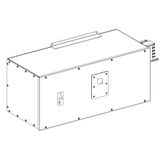Feed unit, Canalis KSA, 1000A, left mounting, with line protection, polarity 3L+PEN, white RAL9001