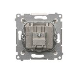 Single switch with a key - 2 positions "0-1", Bronze matt, metalic, 5A