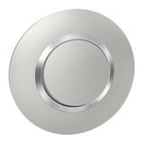 Switch or two-way switch dooxie 10AX 250V~ delivered with round aluminum plate with chrome effect ring