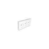 BLOCK 3 EARTH SOCKETS (FRENCH) L75 - 6 MOD WH