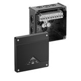 Junction box, Type of protection IP66, max. 6², Impact strength IK07, Protection class II, Ui 690V AC, Ui 690V DC, DLG, VDE, Halogen free