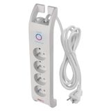 Surge Protector 900J – 4 sockets, 2m, white