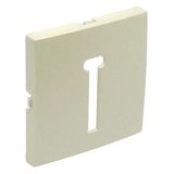 COVER PLATE F/T8 FRENCH TELEP SOCKET PEARL