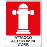 Fire sign - Al - Dimensions: 230x290 mm