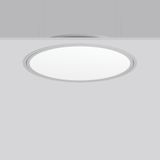 TRIONA round, 40 W, 3350 lm, 827-865, silver, DALI Recessed ceiling lu