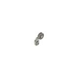 Adjustable shaped metal revolving lever with steel roller, ? 20 mm, with self-lubrication