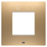 EGO SMART INTERNATIONAL PLATE - IN PAINTED TECHNOPOLYMER - 2 MODULES - GOLD - CHORUSMART