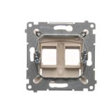 Single button with pictogram for switches and push buttons, anthracite, metalic