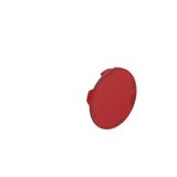 Flush lens for illuminated spring-return actuators, red
