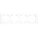 FOUR-GANG FRAME MATTE BLACK/MATTE BLACK