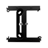 Surface-mounted box - an element extending a single box folded to multiple frames, black matt