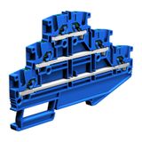 Three-level push-in terminal EFT200BL 2.5 mm² blue