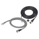 Single-ended cable 10 m for F3SG-4RA (2 covers per set, one for emitte