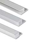 Aluminum profile AQ for plasterboard, 33x14mm, Whitey diffus., 1m
