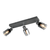 Cadiz spot 3-pc E14 anthracite/chrome plated