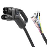 Connection type - charging point: free conductor end, Connection type - vehicle: CCS2, Charging power, max.: 125 kW, Number of phases: 3, Rated current: 125 A, Cable length: 5 m, Cable type: regular