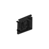 End cap for mounting track standard, 48V TRACK, black