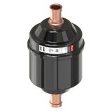 Hermetic filter drier, DML, 05 cu.in., Steel Cu-plated