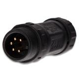 Connector - fork, IP67, soldering, M12, 5-pin