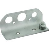 Angle bracket StSt with connection bolt M8 and bores D 13/21/17mm