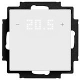 Push button switch, 2-key, 2xtemp., with display, input/output, room thermostat