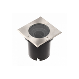 Ground luminaire BETA-K with adjustment, GU10, max. 50 W, IP67, square, stainless steel