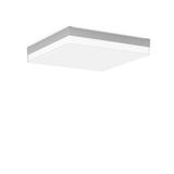FLAT SLIM square, 27...40 W, 2950...4500 lm, 830, 840, silver, on/off 