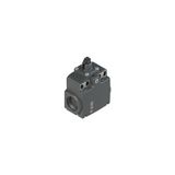 Position switch with roller piston plunger