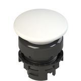 Illuminated white mushroom pushbutton