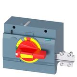 front mounted rotary operator EMERGENCY OFF with door interlock IEC IP30/40 accessory for: 3VA53/54; 3VA63/64