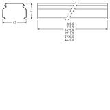 Lichtbänder - Tragprofile 765... E-Line Next Fix White 0 7275100