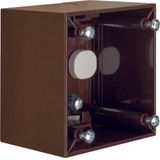 Surface-mounted housing high surface-mounted, Integro Flow, brown glos